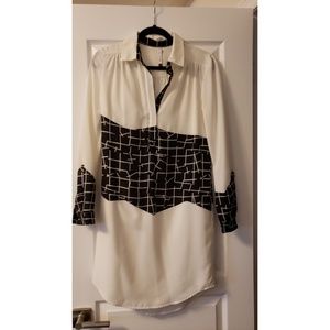 Sachin + Babi white collar dress size 4